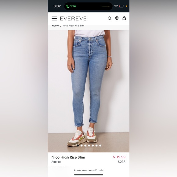 Agolde Nico high rise slim fit jean - button fly - perfect condition! - Picture 6 of 9